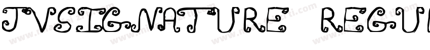 JVSignature Regular字体转换